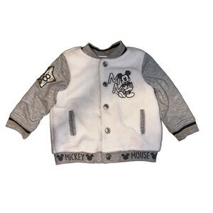 Disney Baby Mickey Mouse Varsity Jacket with Sherpa Exterior